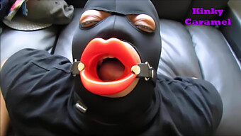 Bdsm Tình Dục Của Người Da Đen Tự Quay: Deepthroat Và Mouth Gagging